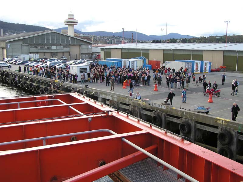 Departure, Hobart Wharf, Tasmania