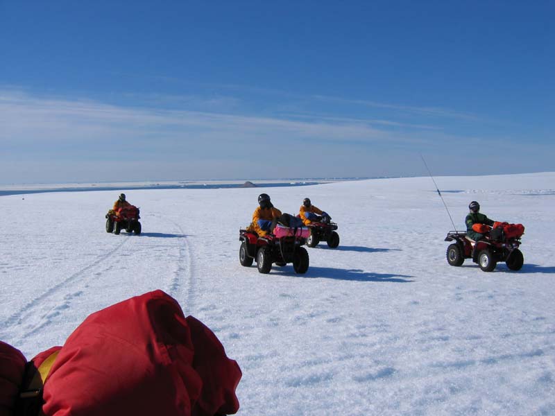 Quad Fleet, Ice Plateau, East Antarctica