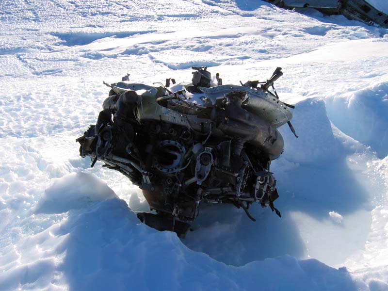 Engine from the Wrecked Lisunov Li-2, Ice Plateau, East Antarctica