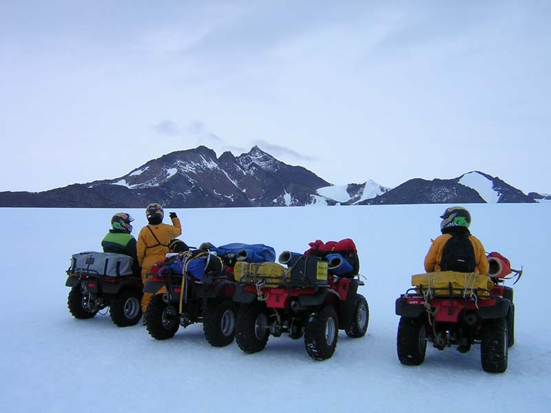 View of Mt Henderson from the ice plateau, East Antarctica