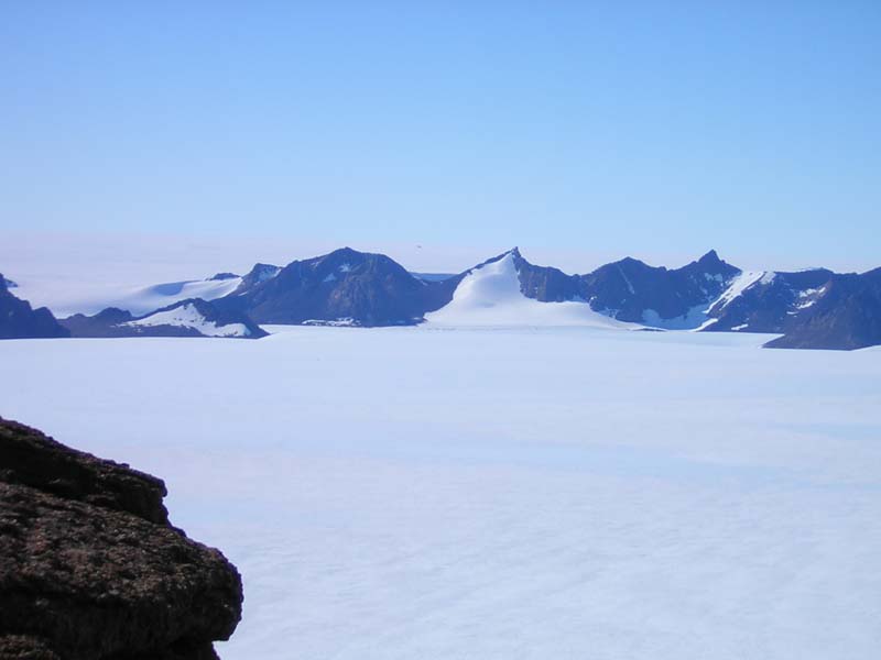 View of the Central Massons, Summit of Mt Parsons, East Antarctica