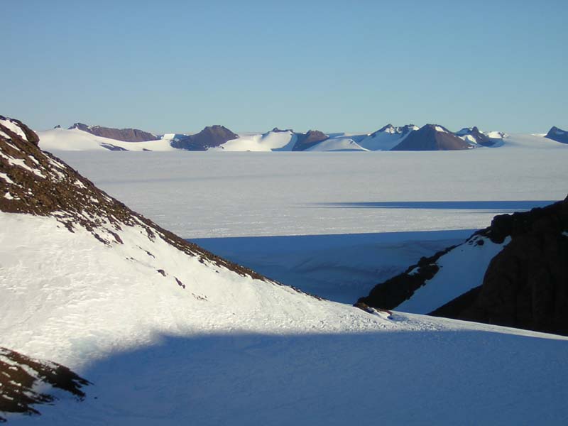The view of the Southern Massons from Fang Hut, East Antarctica