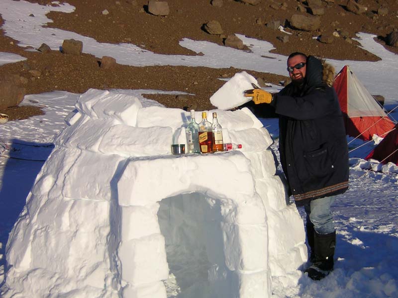 Igloo Building, Central Masson Range, East Antarctica