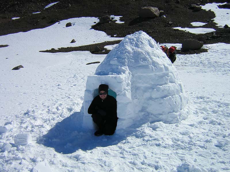 Me in the Igloo, Central Masson Range, East Antarctica