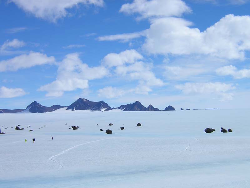 Moraine Line below North Massons, Ice Plateau, East Antarctica