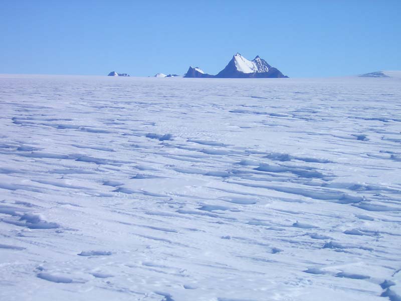 Sastrugi on the Plateau, East Antarctica