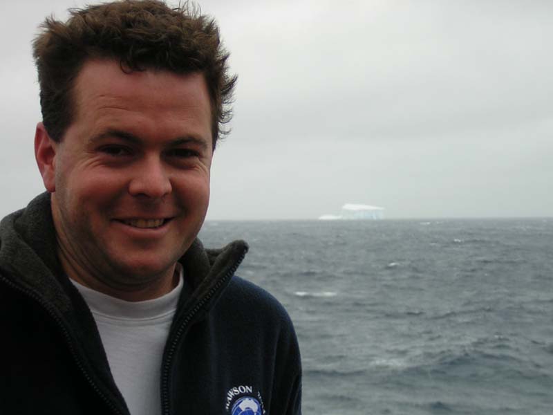 Me and the first berg, Southern Ocean