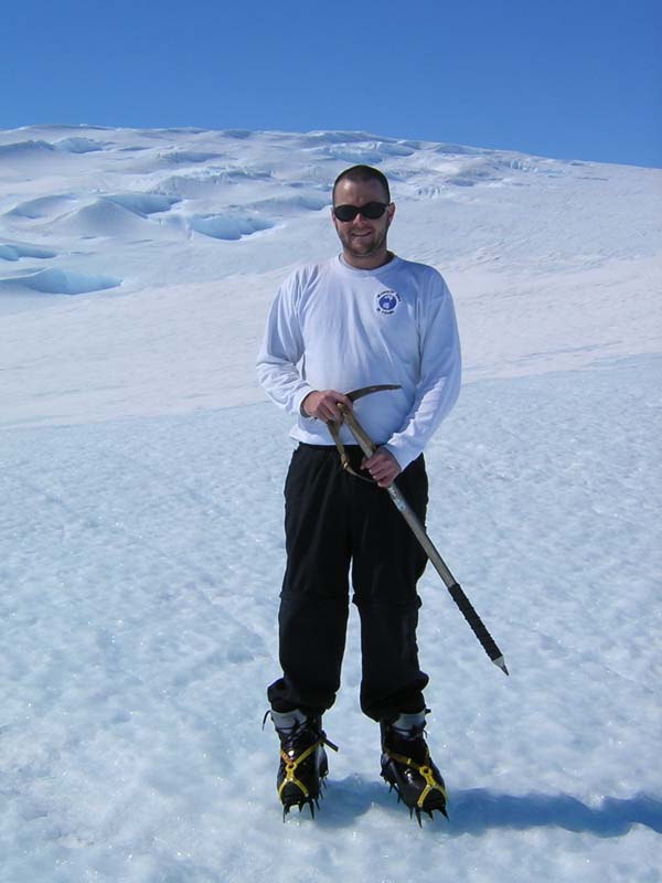 Walking on the Ice Plateau, Above Mawson Station, Antarctica