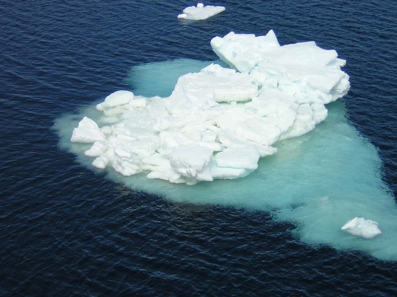 Floe above and below, Southern Ocean