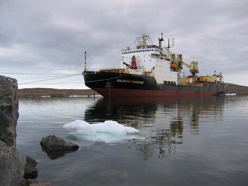Vasiliy Golovnin in Horseshoe Harbour, Mawson, Antarctica