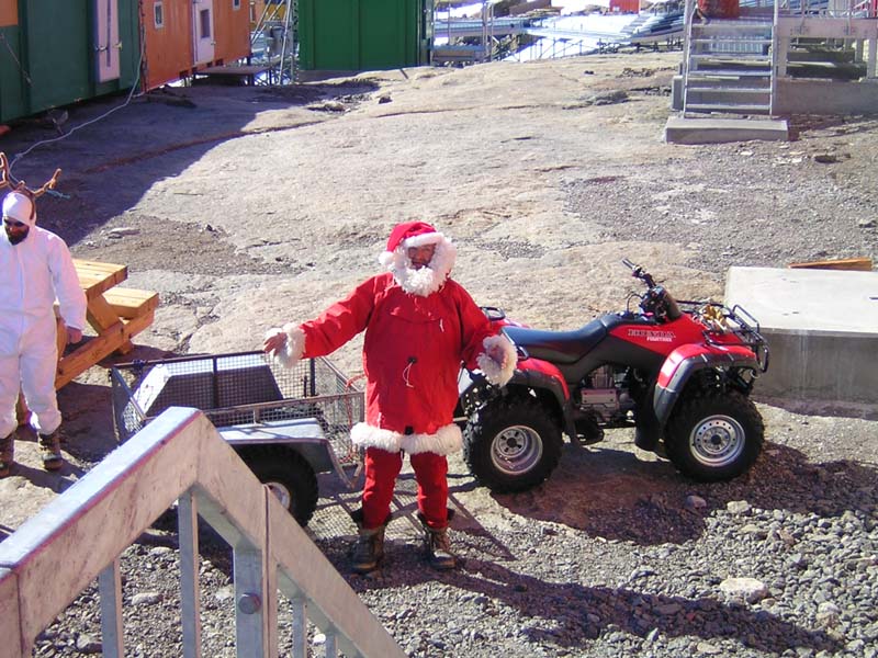 Santa and his Sleigh, Mawson Station, Antarctica