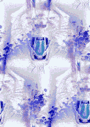 lion background blue