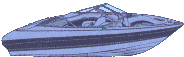 blue speed boat clip art