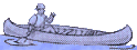 blue canoe