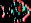 comical neon fish icon