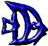 blue angel fish graphic