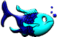 cartoon fish blue