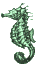 sea horse green