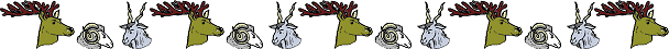 trophy head line buck ram and mountain goat