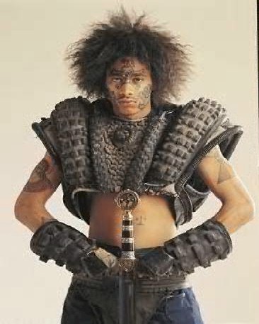 Layzie Bone with a sword