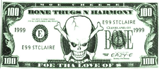 Bone Thugs~n~Harmony $100.00 Bill