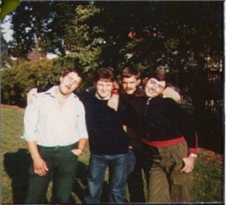L to R ; Paul 'Flash' Mathie, Stu Jefferson, Me again, Barry Beddington
