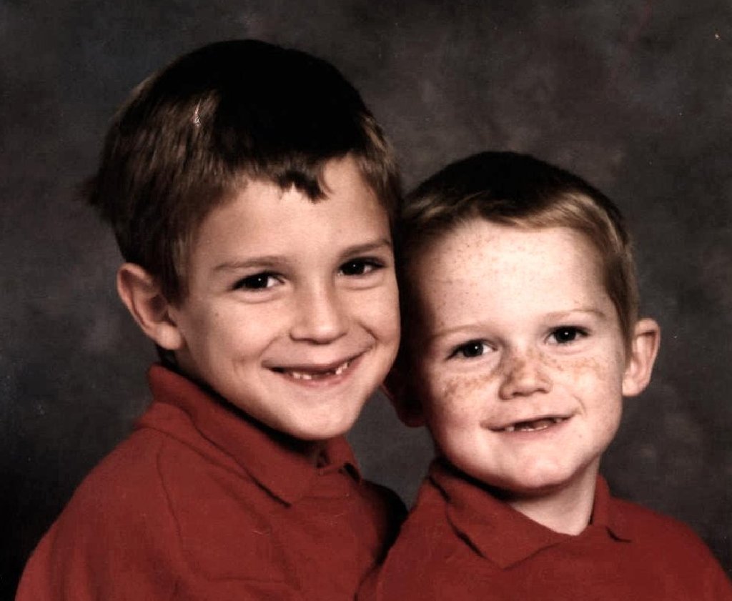 My sons, James & Daniel, a few years ago.