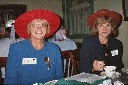 The 11 ladies who attended the inaugural event enjoyed tea & scones!