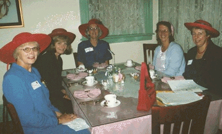 Can you believe all this finery on the very first gathering?!