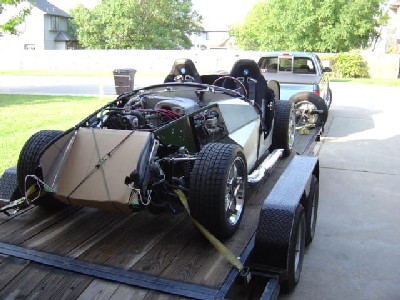chassis on trailer