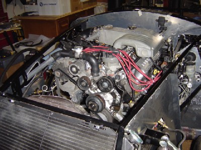 running engine