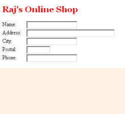 Online form
