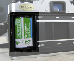 backplate with film