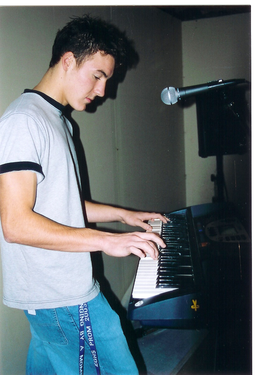Brian on the piano