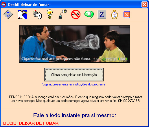 Janela principal do programa