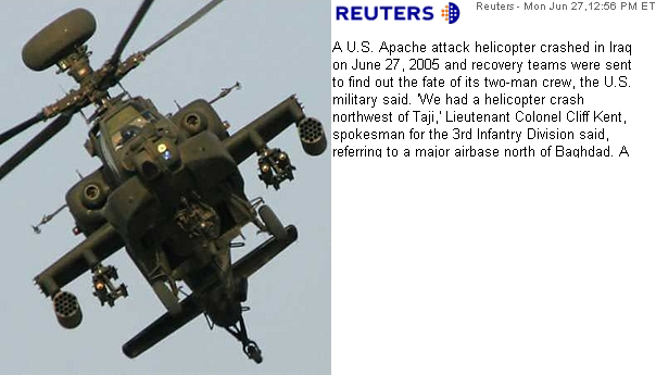Apache helicopter