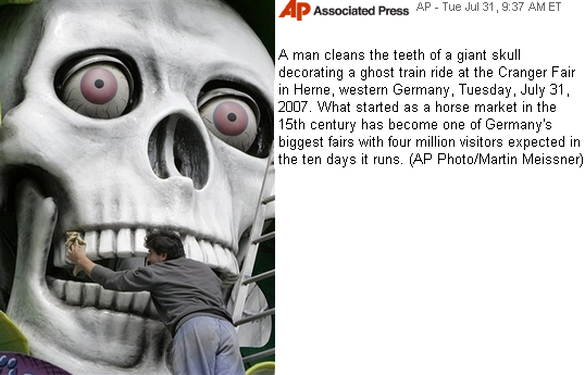 amusement park ride skull