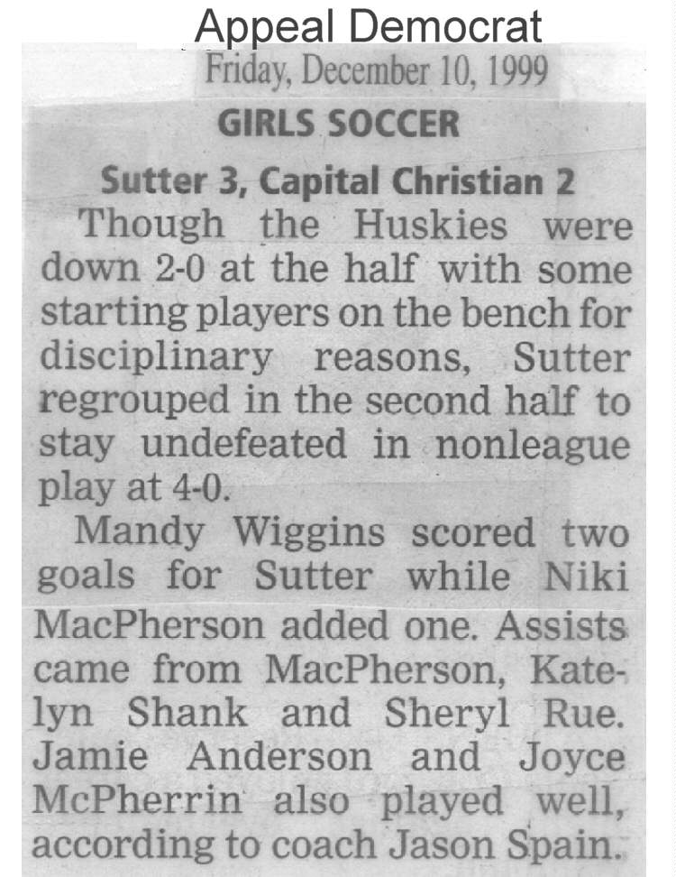 Sutter 3   Capital Christian 2