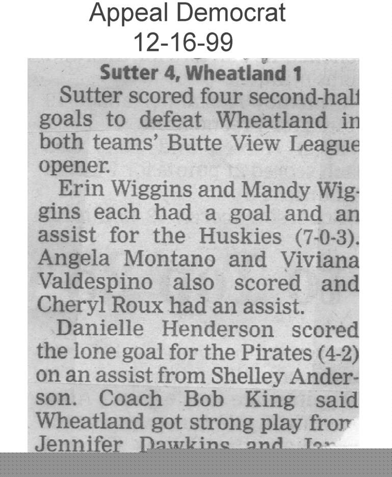 Sutter 4   Wheatland 1
