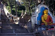 The way to Swayambhunath