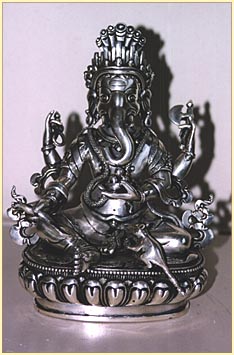 An old sculpture of lord Ganesh