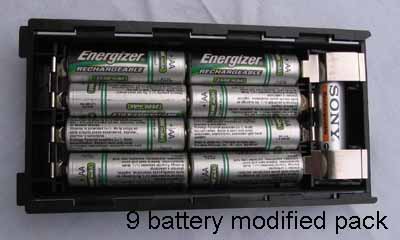 My White's battery pack alternative.