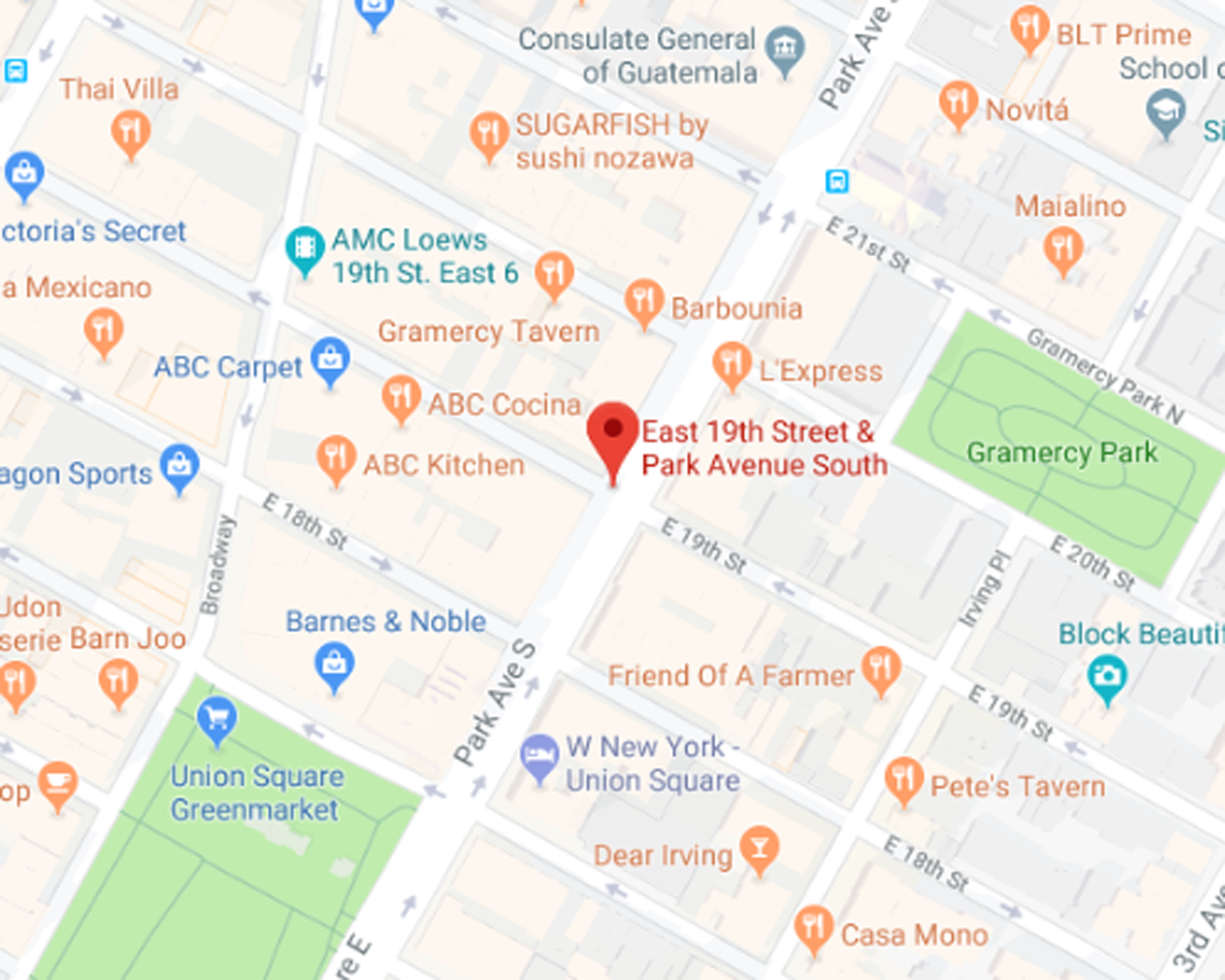 TOWN at 123 Park Avenue South, NY