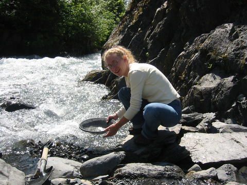 Gold Panning at Crow Creek