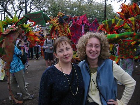 Kristen & Robin, Mardi Gras, 2003