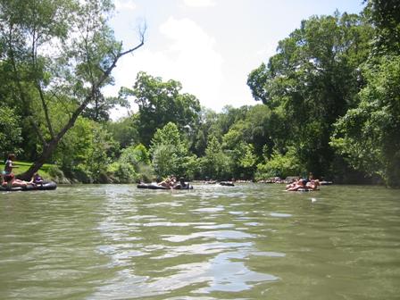 Tubing on the Comal River, New Braunfels