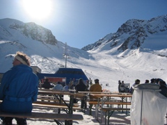 Lawn chair view - Stubai Gletcher