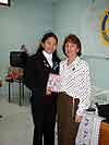 Estela Bringas con Fatima Yumiko Esaki Yao