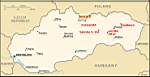 Map of Slovakia