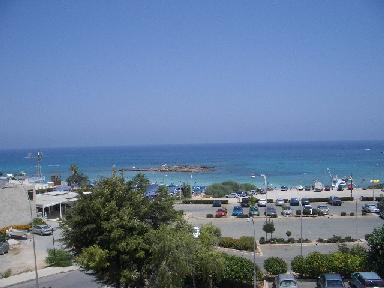 View from our hotel balcony